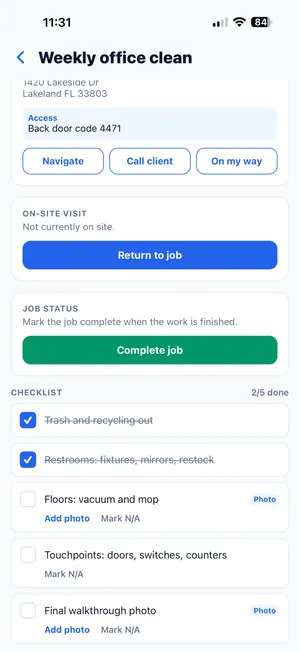Complete in JobTill